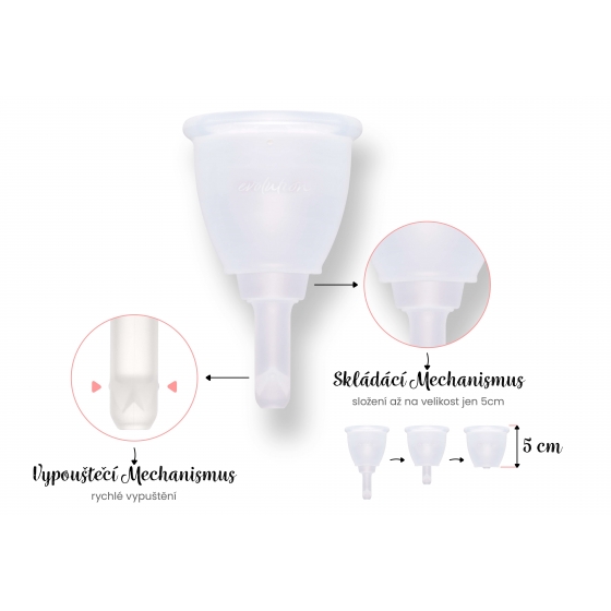 Vypouštěcí menstruační kalíšek LUNACUP Evolution