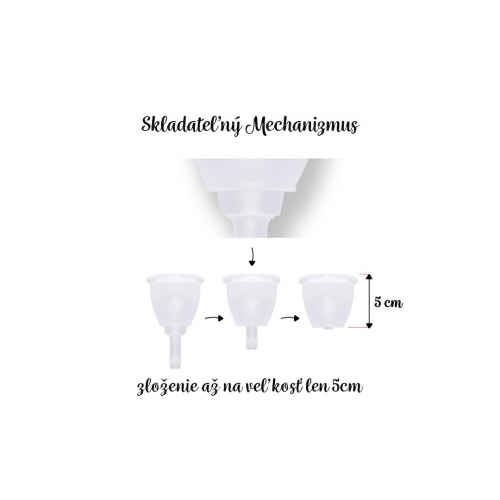 Menstruační kalíšek LUNACUP evolution - jedinečná skládací stopka (patentováno)