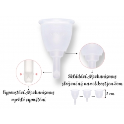 Vypouštěcí menstruační kalíšek LUNACUP Evolution