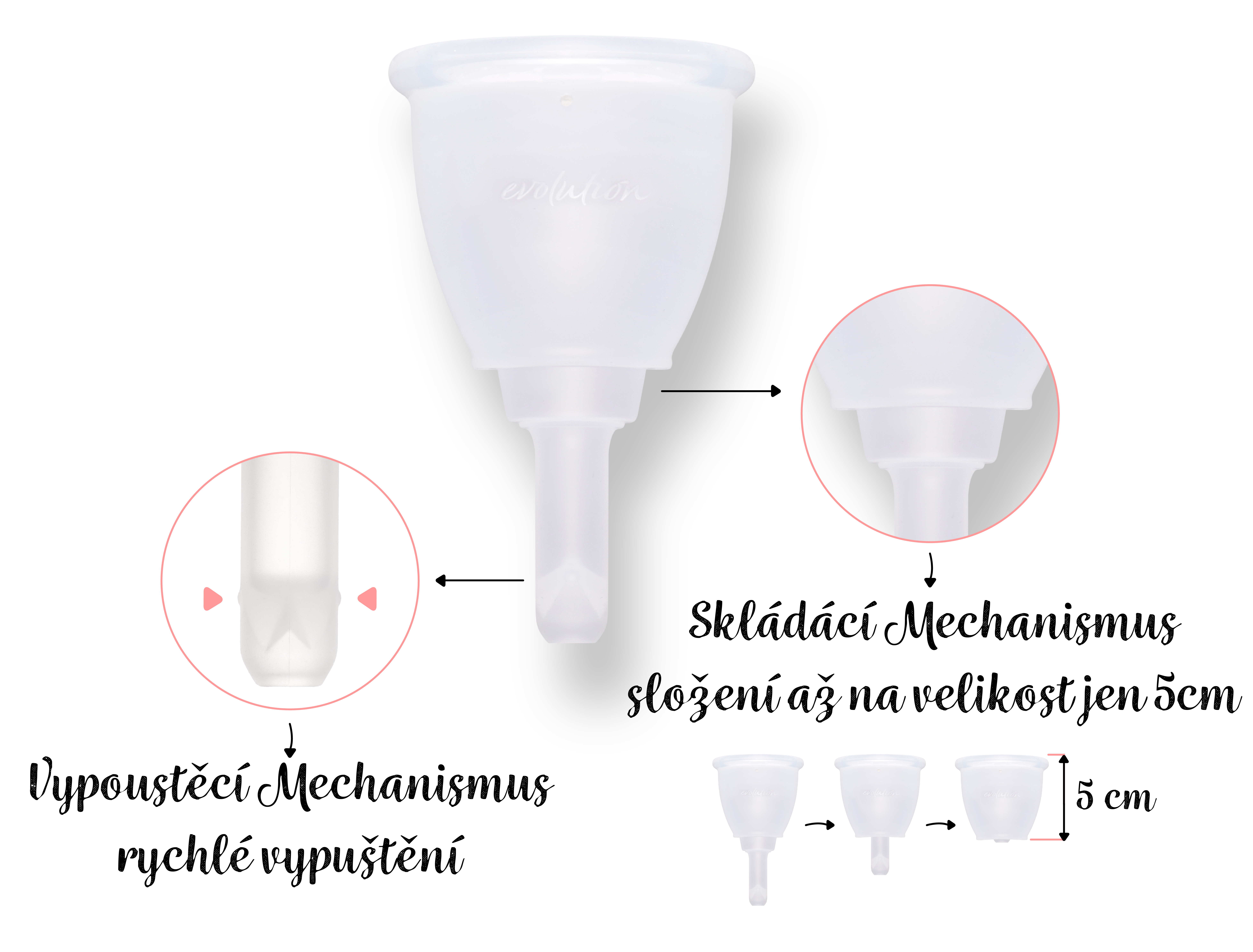 LUNACUP menstruačni kalíšek Evolution s vypouštěním