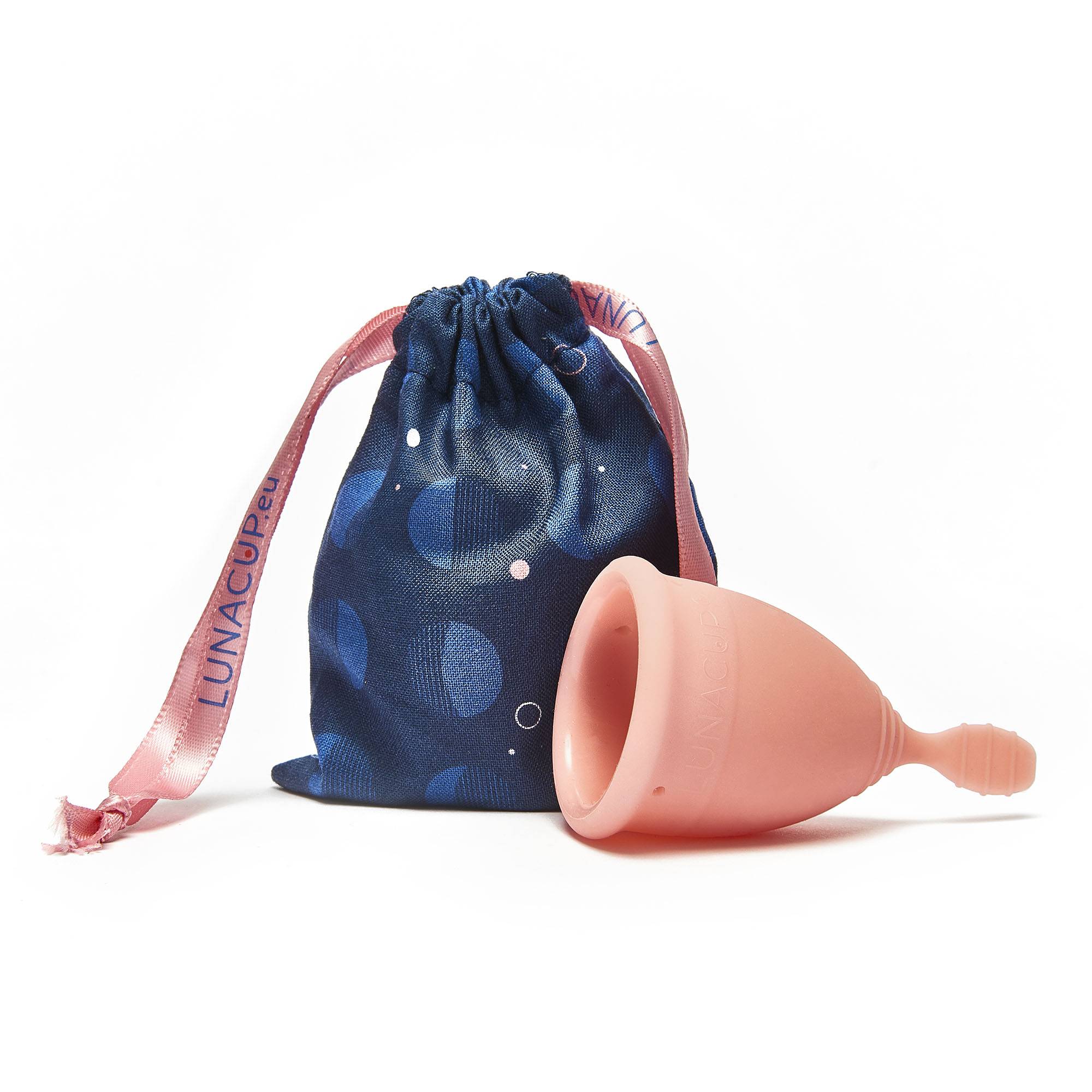 Menstruační kalíšek LUNACUP meruňkový s pytlíčkem