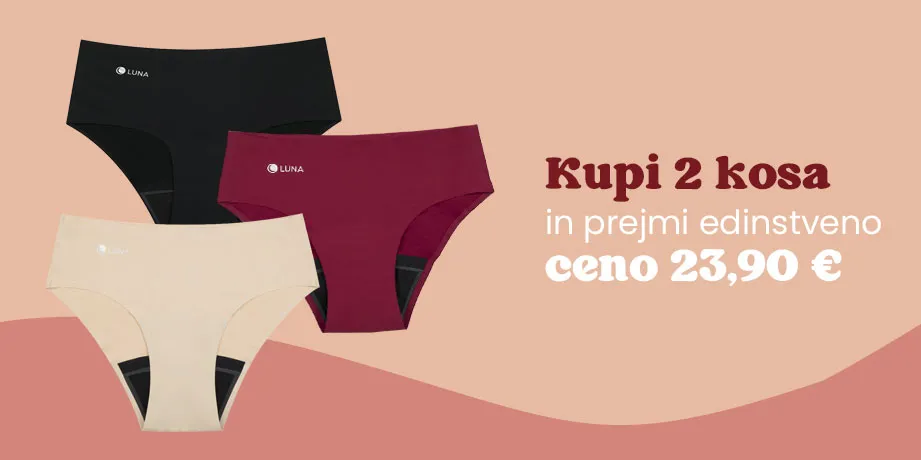Popust na 2 kosi menstrualnih hlačk